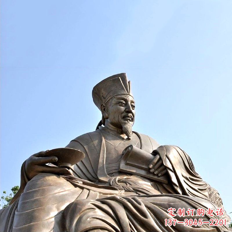 大连欧阳修铜雕塑北宋文坛领袖的艺术精品