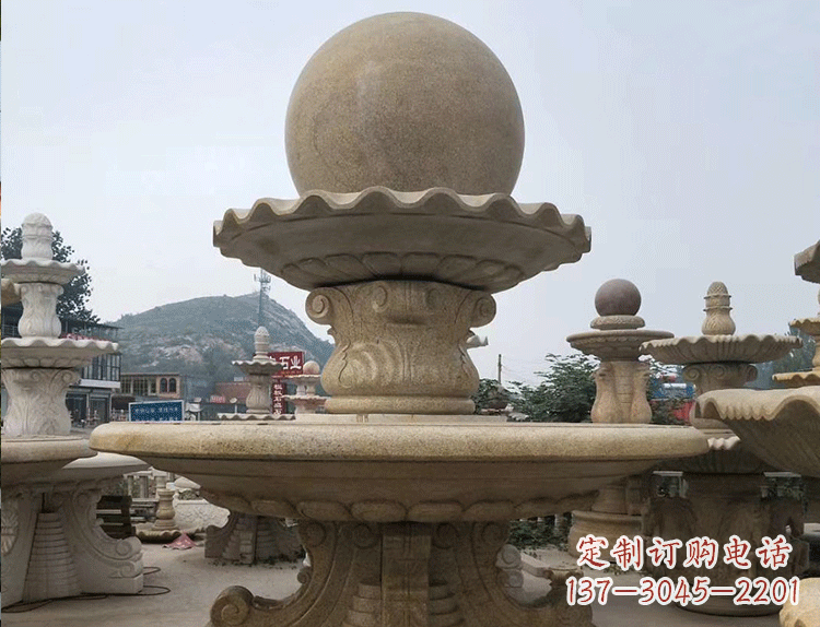大连石雕汉白玉喷泉