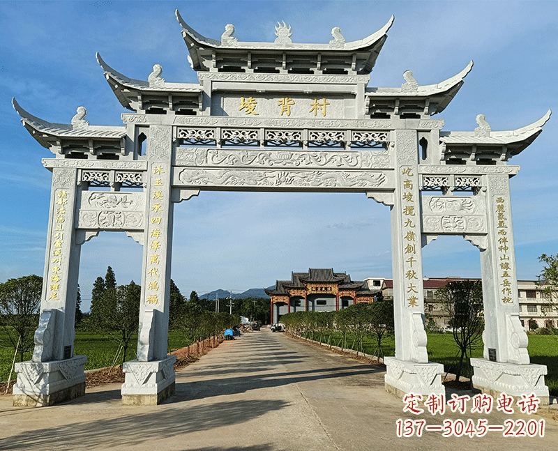 大连石雕牌坊传承文化与艺术的完美结合