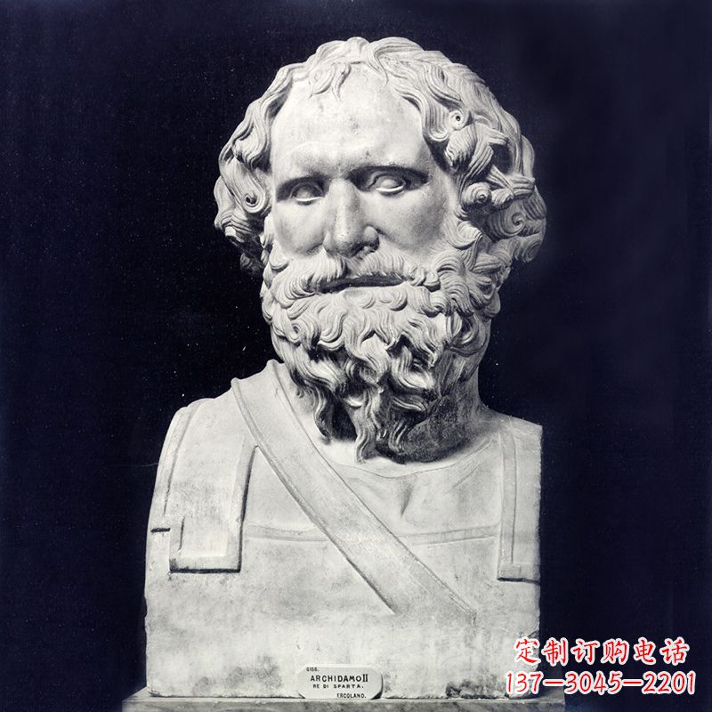 大连阿基米德石雕头像传承古典美学