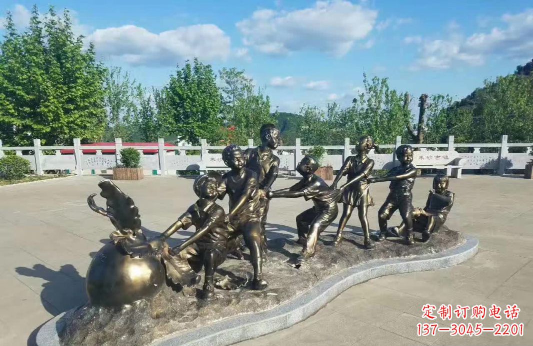 大连萝卜精灵铜雕——精致的家居装饰