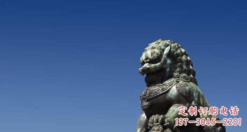 大连北京青铜狮子雕塑 (2)