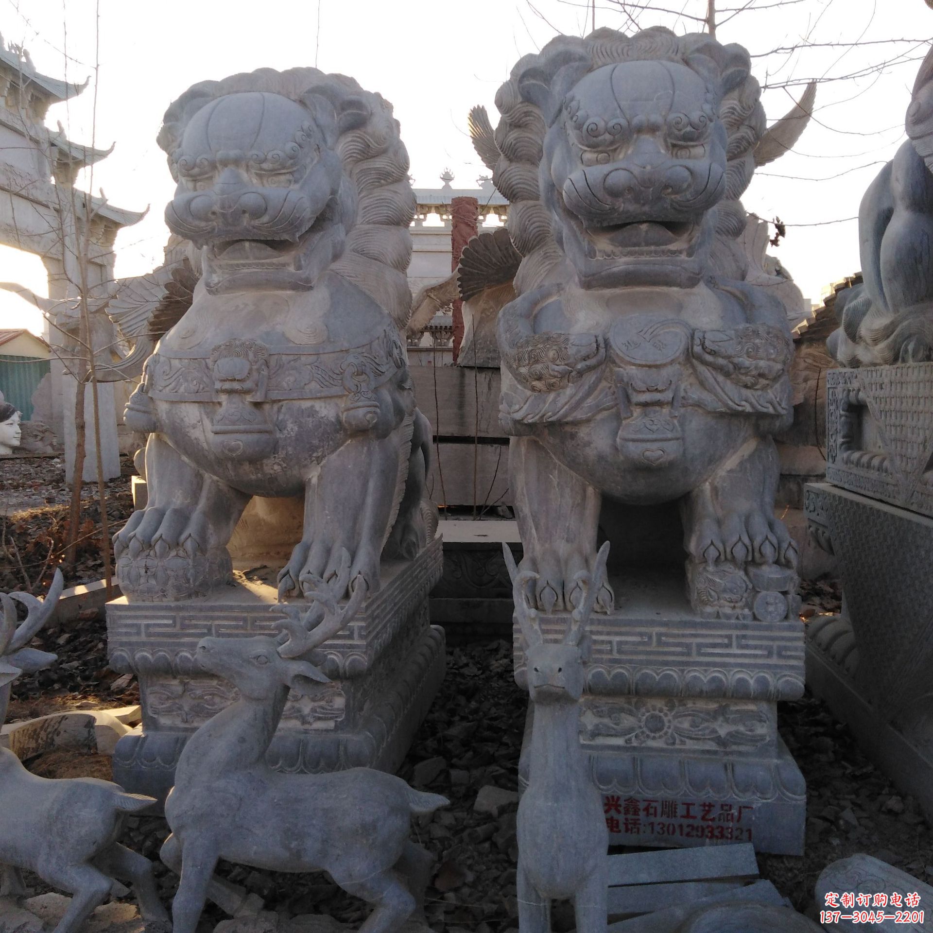 大连北京铸铜狮子雕塑厂家