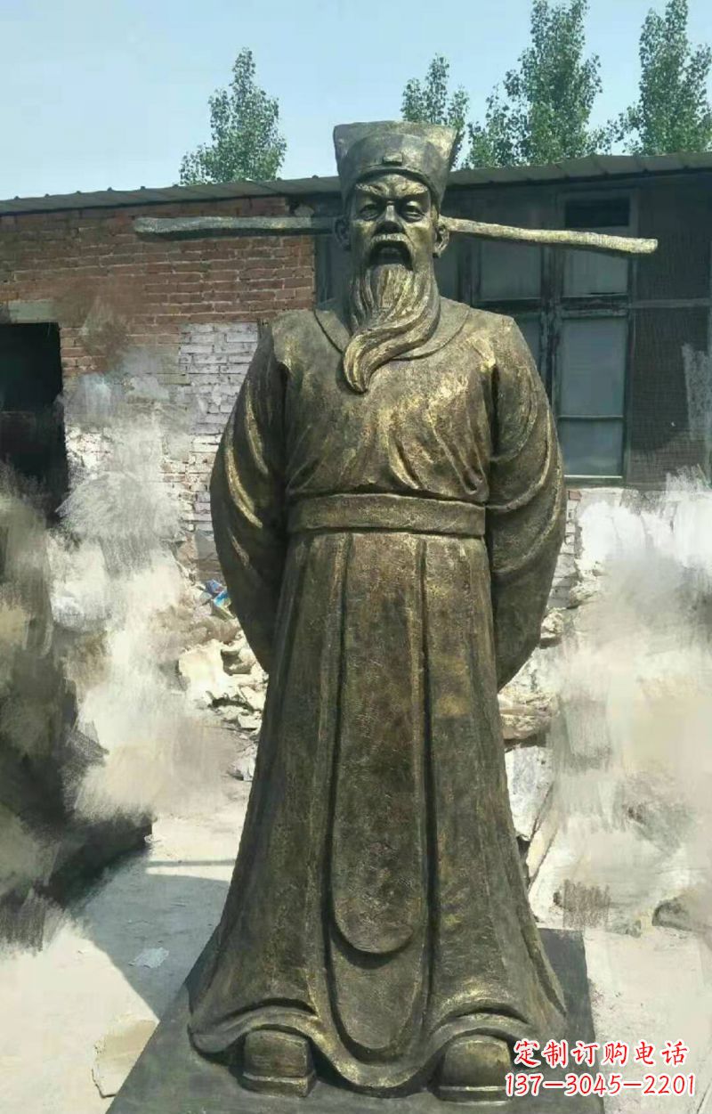 大连北宋名臣包拯铜雕
