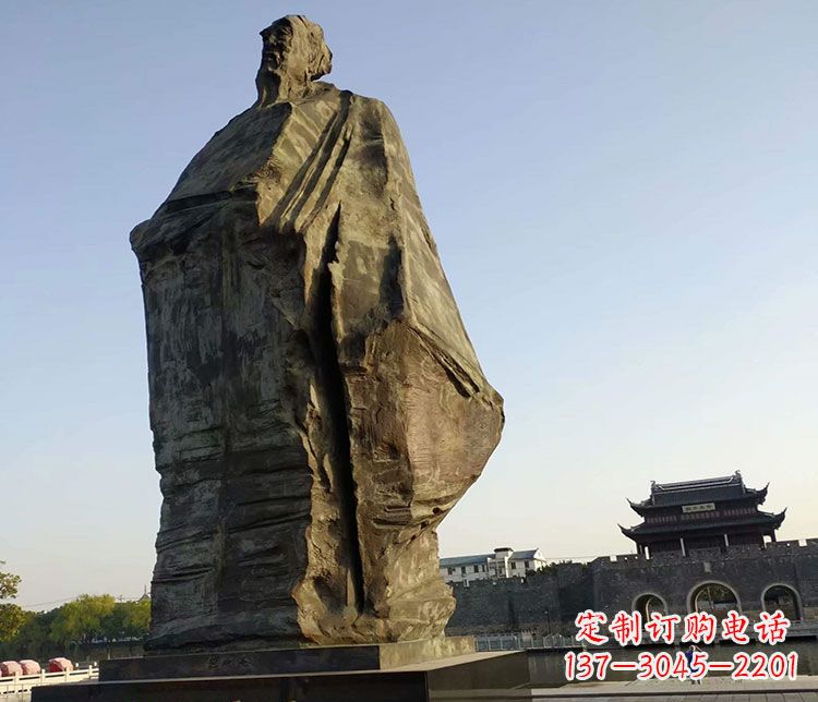 大连北宋文学家范仲淹石雕