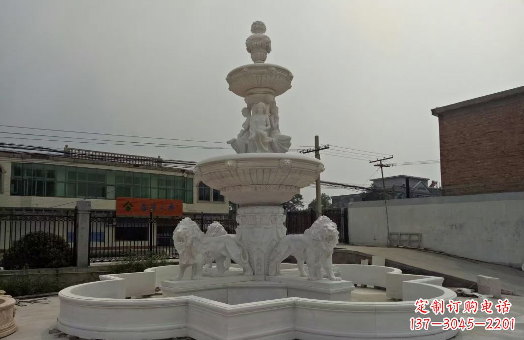 大连别墅大型欧式喷泉石雕