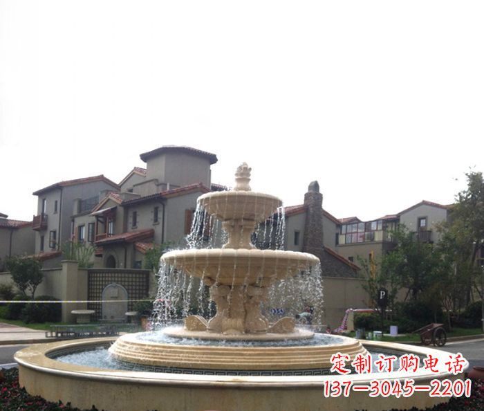 大连别墅景观大型喷泉石雕 (4)