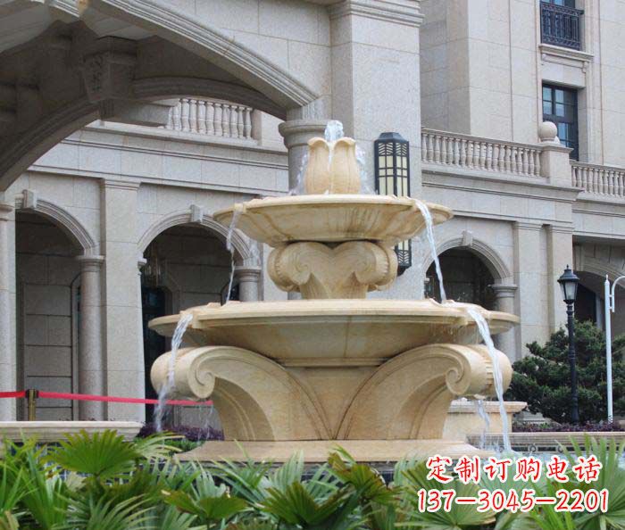 大连别墅景观欧式喷泉石雕_1
