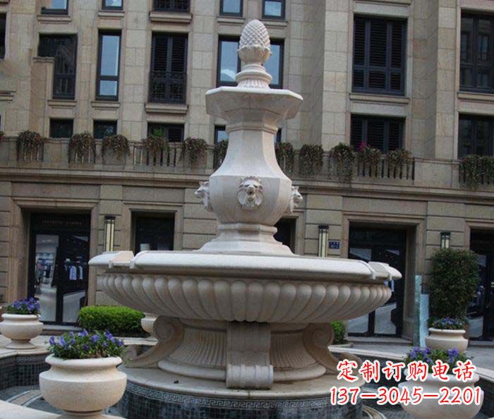大连别墅景观欧式喷泉石雕_2