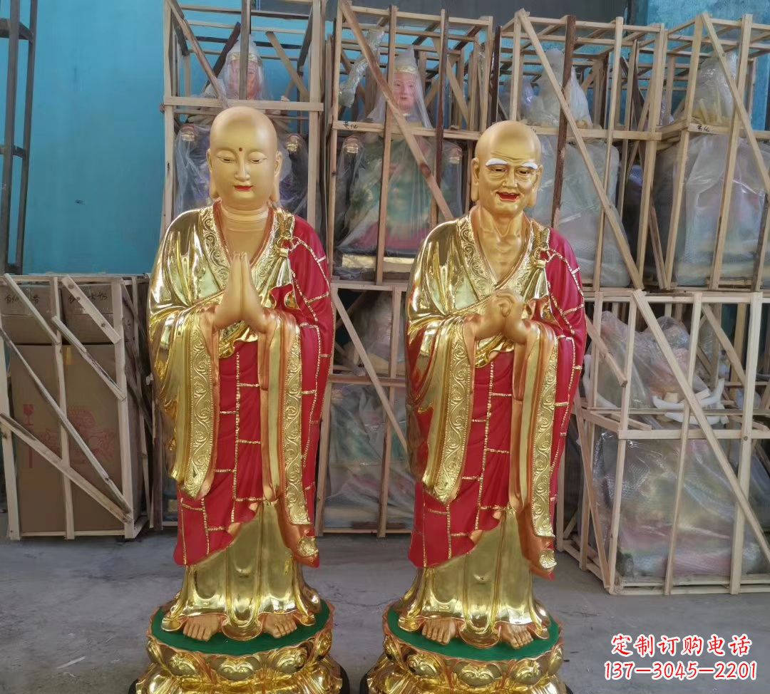 大连玻璃钢仿铜佛像雕塑给寺庙景观增添神秘韵味