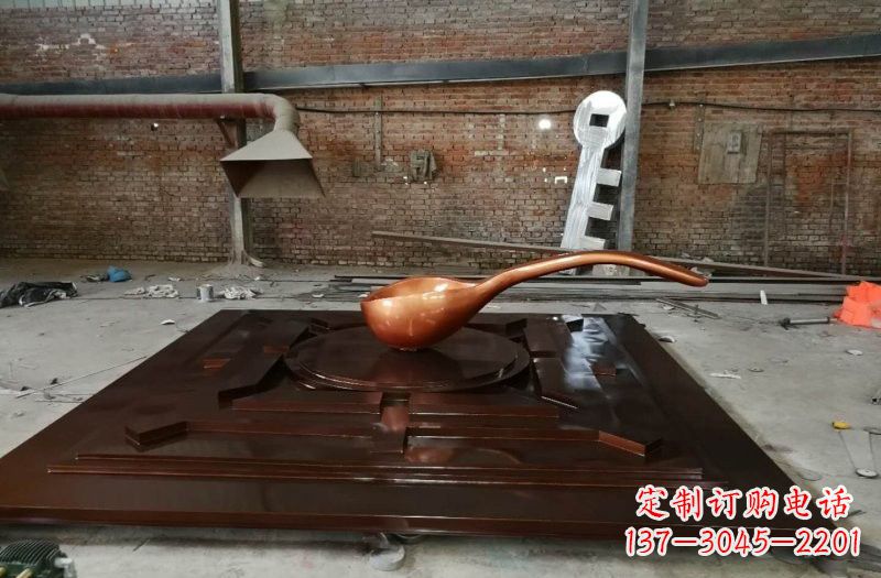 大连玻璃钢仿铜司南雕塑精美装点城市的灵魂
