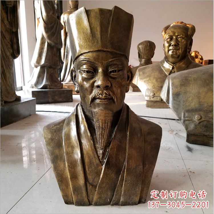 大连玻璃钢苏轼头像雕塑