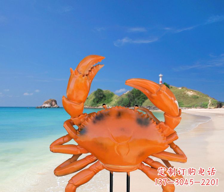 大连玻璃钢螃蟹雕塑