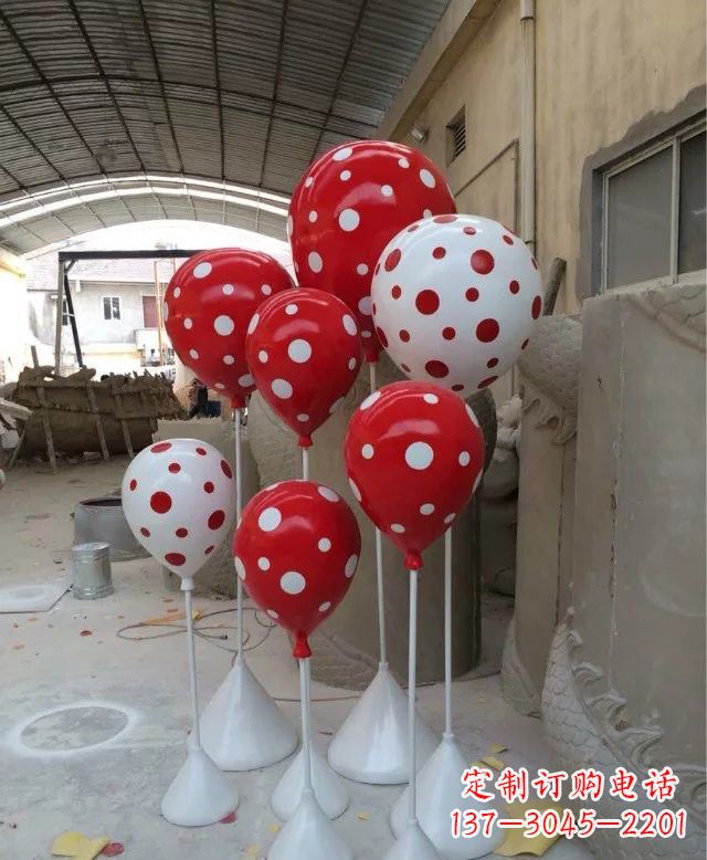 大连玻璃钢仿真气球雕塑精致的艺术品