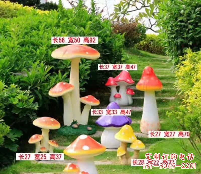 大连玻璃钢蘑菇雕塑——描绘美丽景色