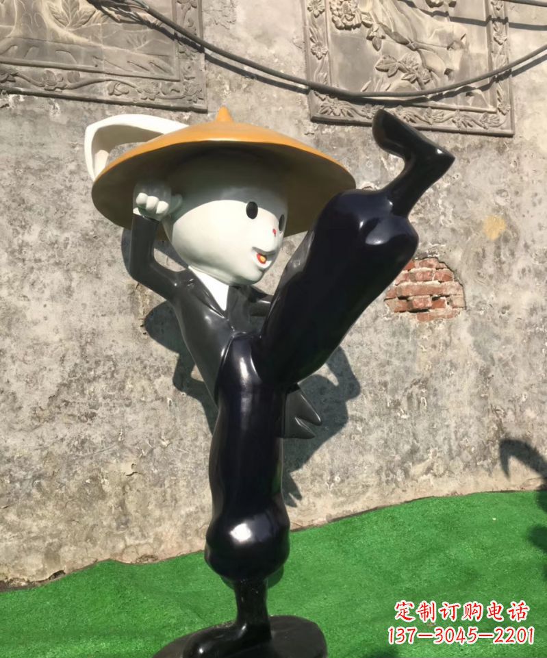 大连玻璃钢兔子雕塑精美绝伦