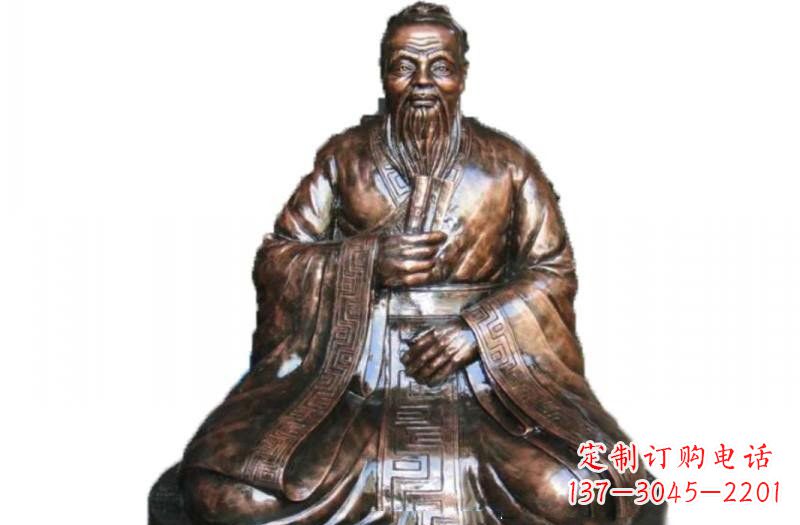 大连玻璃钢古代名人孔子雕像