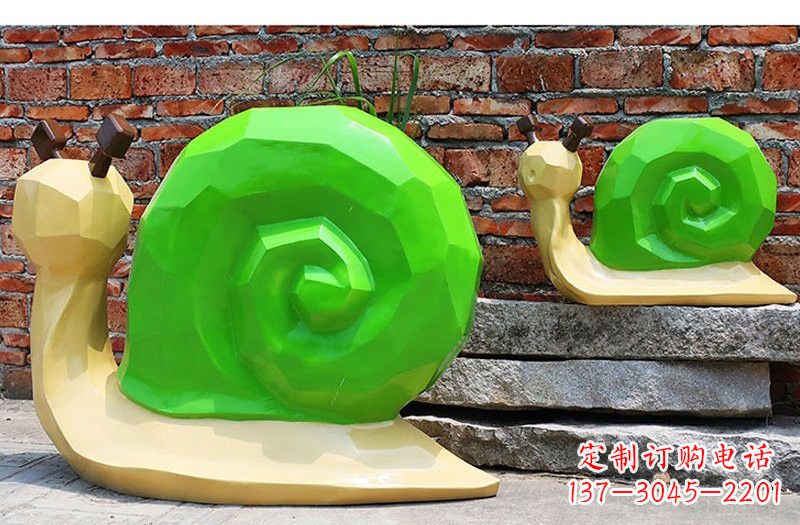 大连玻璃钢蜗牛雕塑——浪漫又充满灵感