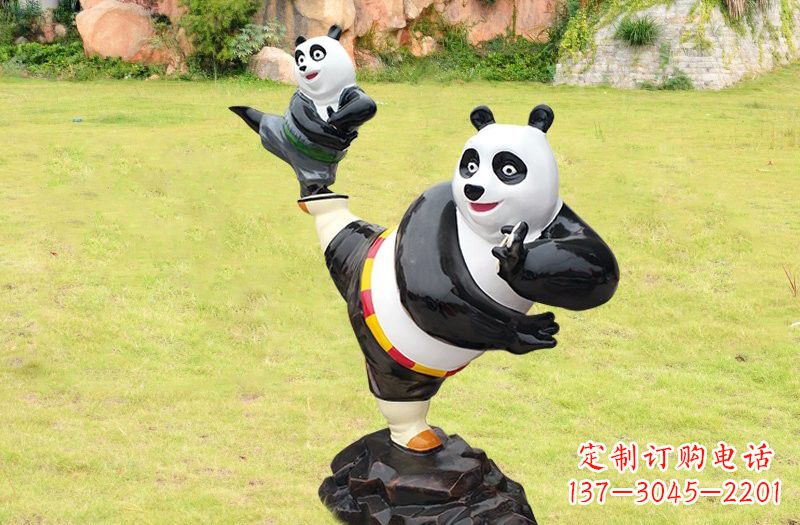 大连玻璃钢卡通功夫熊猫