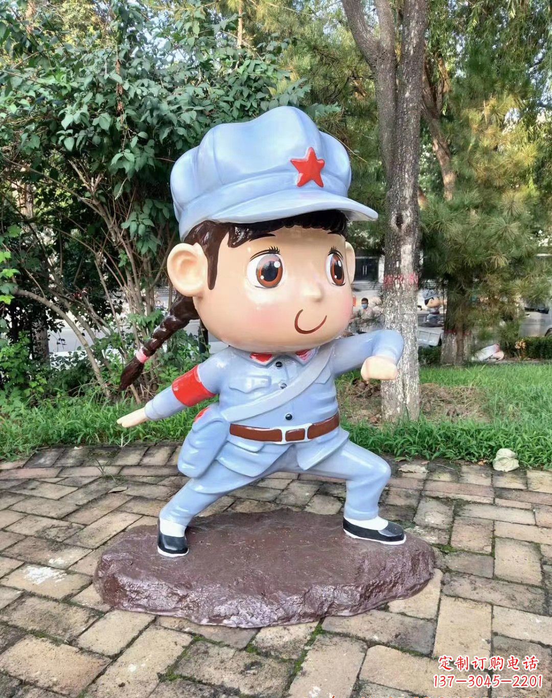 大连红军雕塑永记革命英雄