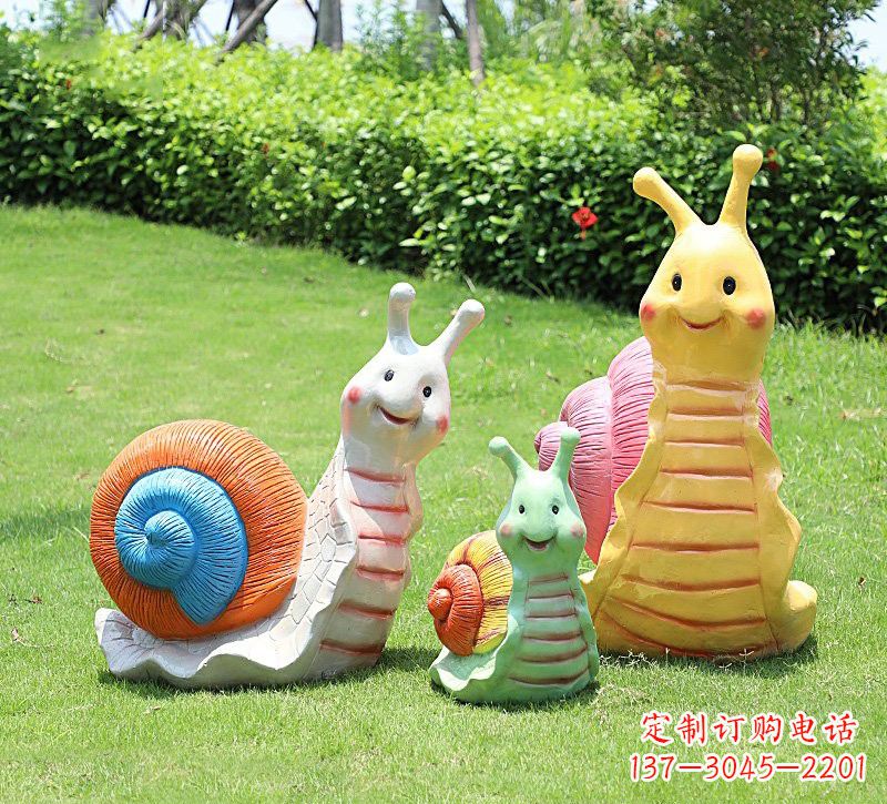 大连玻璃钢蜗牛雕塑精美艺术品