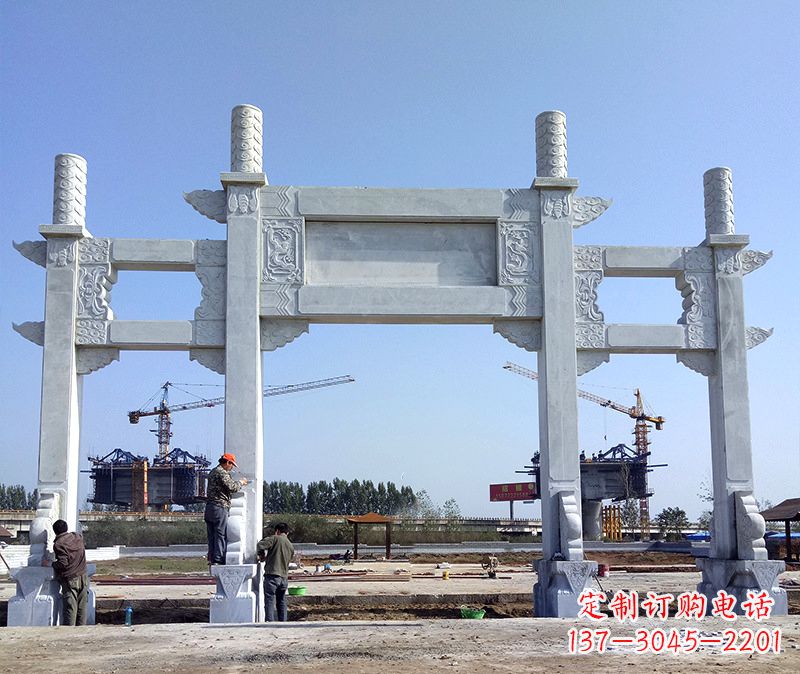 大连玻璃钢牌坊雕塑美丽的艺术与历史结合