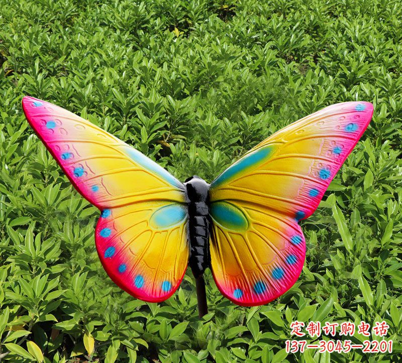 大连玻璃钢树脂仿真蝴蝶雕塑