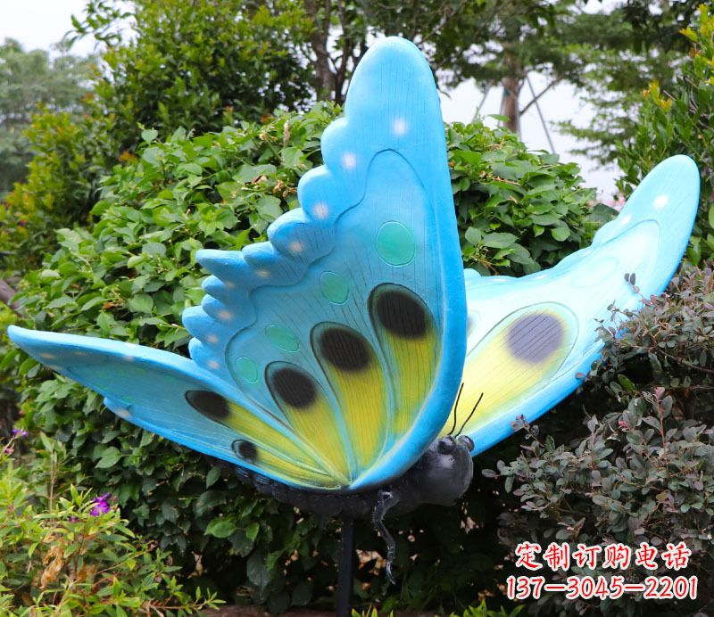 大连玻璃钢树脂仿真昆虫蝴蝶雕塑