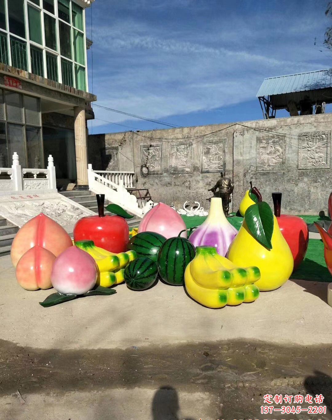大连玻璃钢水果景观雕塑