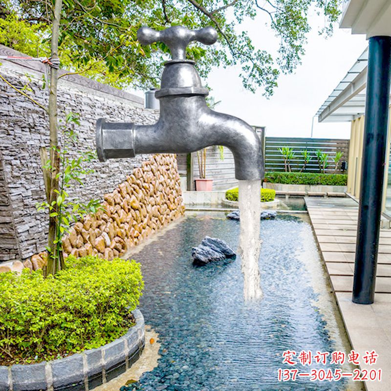 大连玻璃钢水龙头喷泉