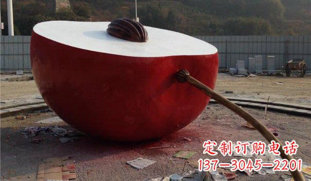 大连精美不锈钢苹果雕塑