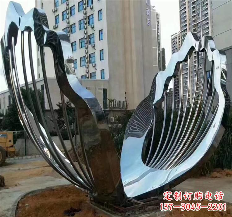 大连不锈钢贝壳景观雕塑
