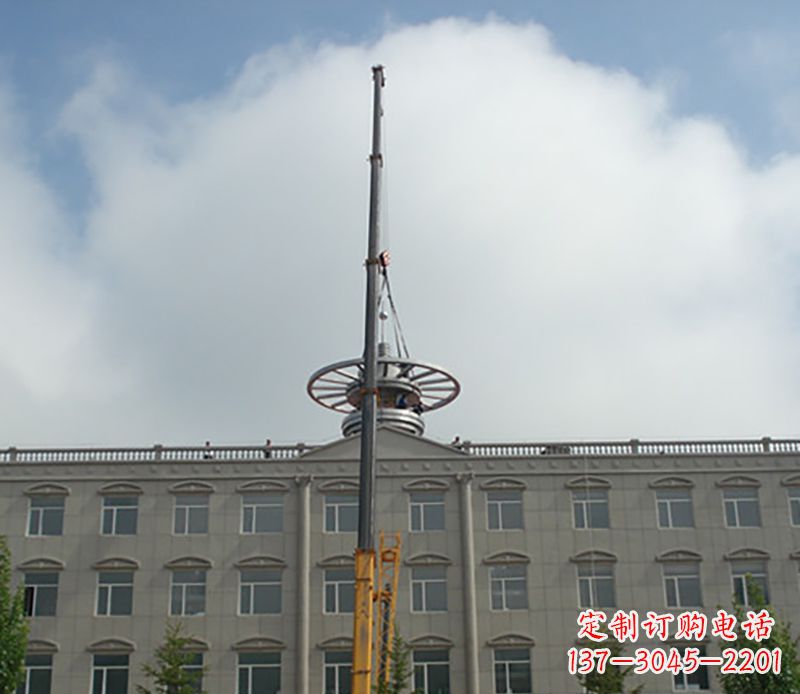大连不锈钢避雷针雕塑——安全保护灵感之源