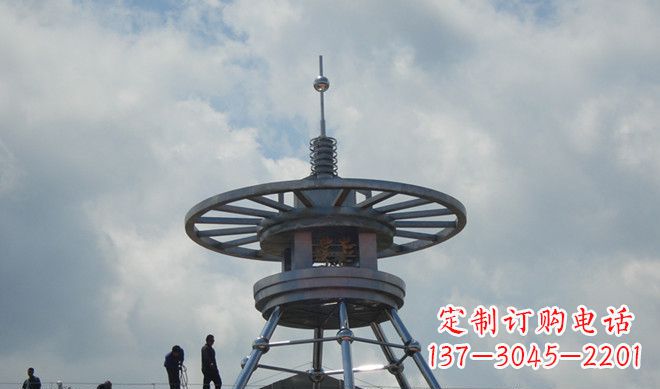 大连不锈钢避雷针雕塑——安全守护者
