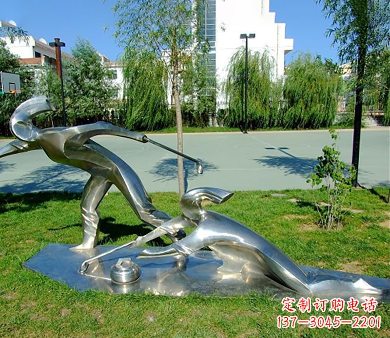 大连不锈钢冰壶雕塑艺术与实用的完美结合