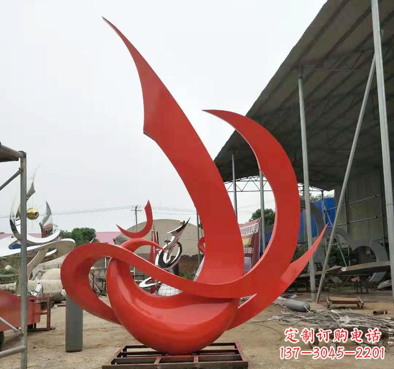 大连不锈钢彩色凤凰雕塑传承东方美学