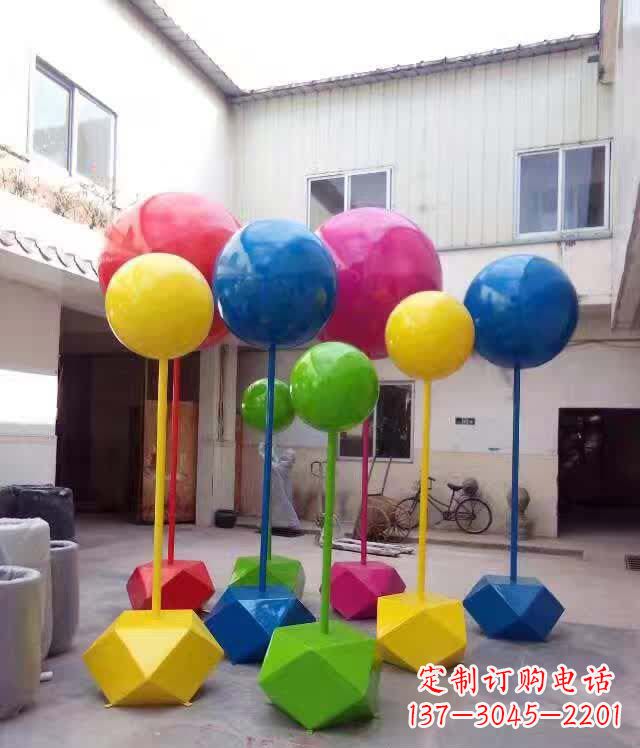 大连不锈钢彩色气球雕塑