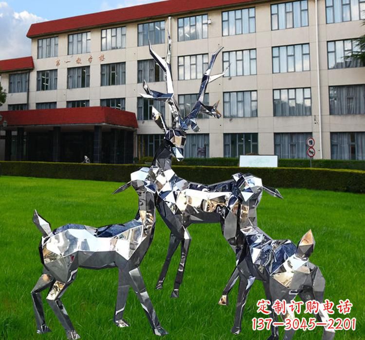大连不锈钢麋鹿雕塑美观耐用的艺术品