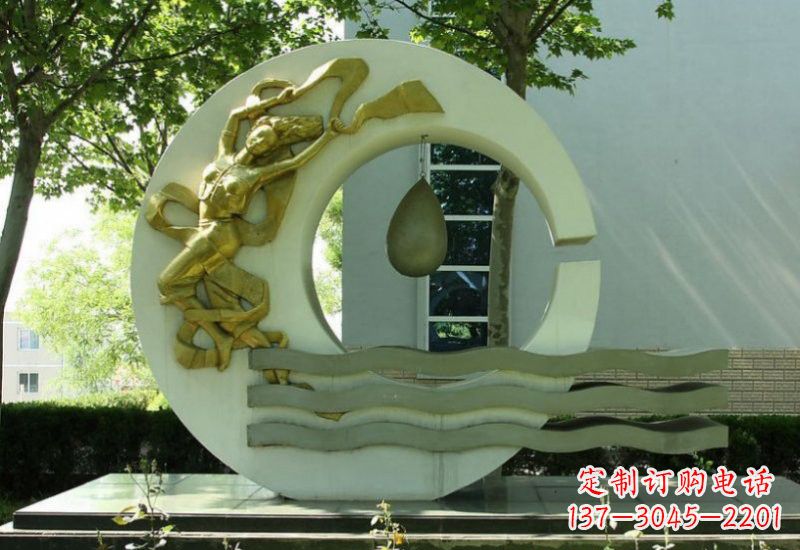 大连不锈钢嫦娥奔月雕塑
