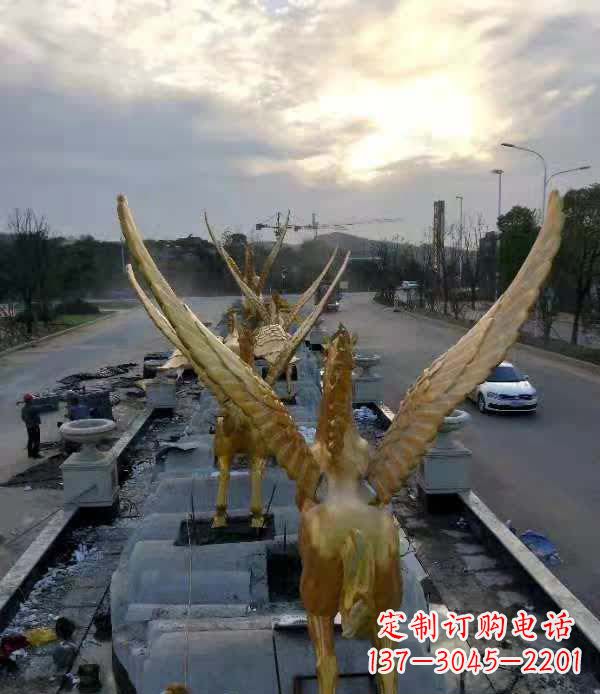 大连不锈钢城市飞龙——雕塑作品精美绝伦