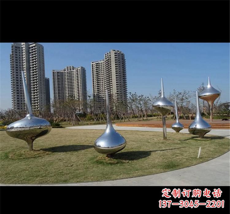 大连不锈钢城市水滴雕塑唤醒城市的灵魂