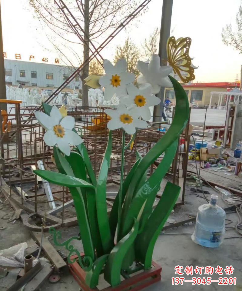 大连不锈钢城市紫荆花雕塑