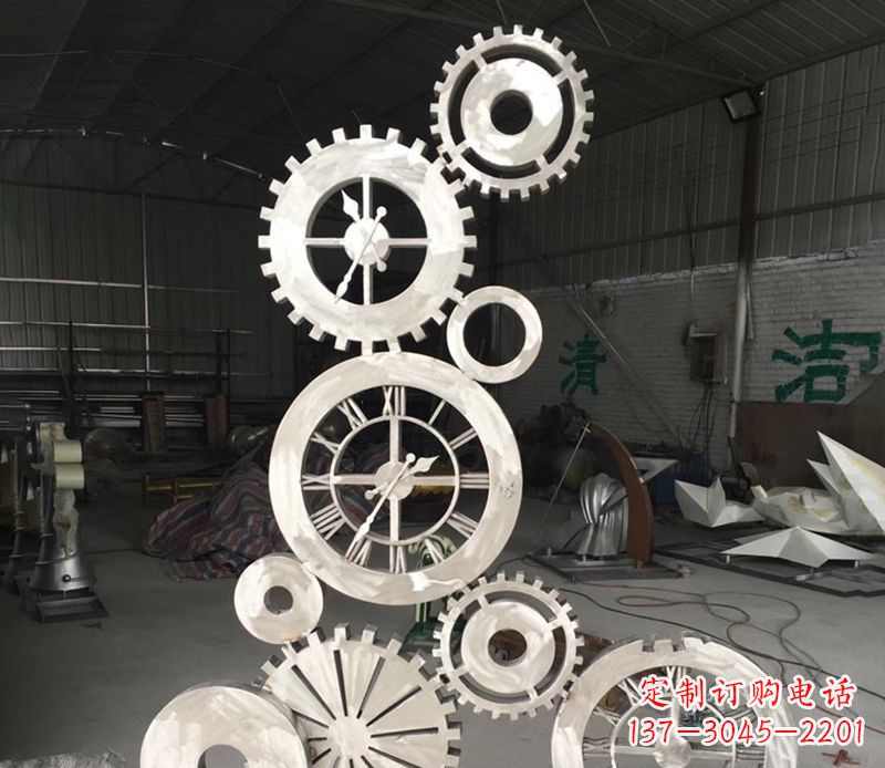 大连不锈钢齿轮雕塑