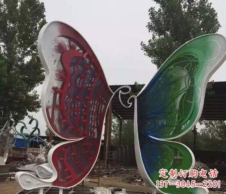 大连不锈钢蝴蝶公园动物雕塑