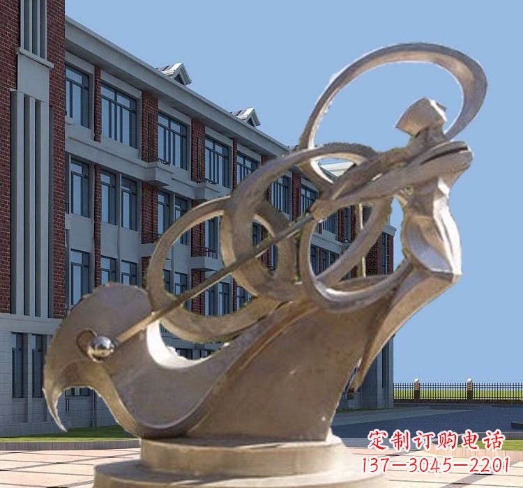大连不锈钢制作的高尔夫球雕塑