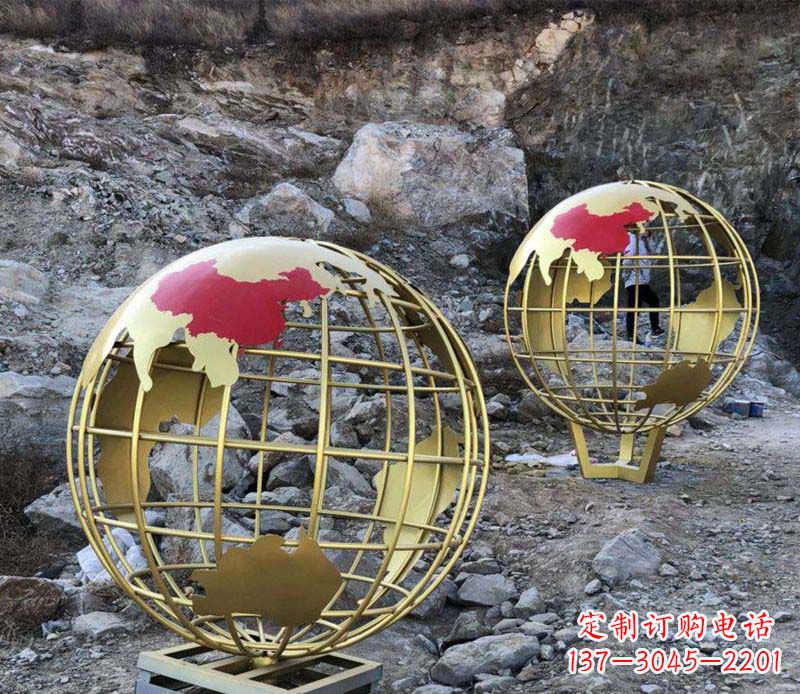 大连不锈钢抽象地球雕塑