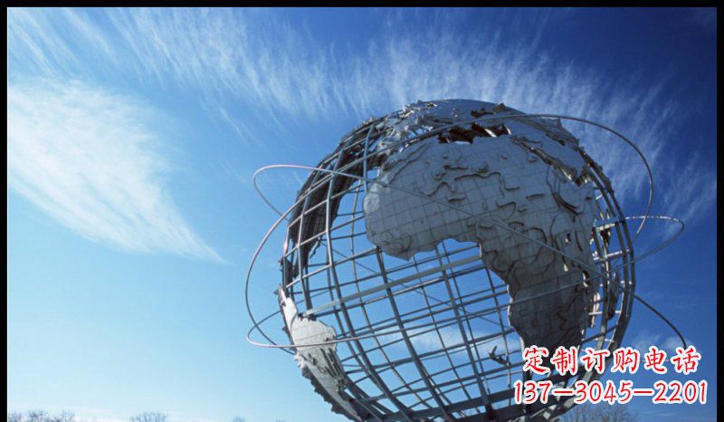大连不锈钢抽象地球企业雕塑