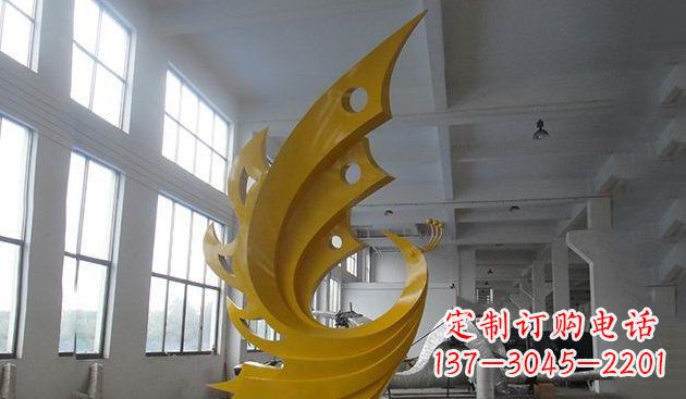 大连不锈钢凤凰雕塑——给生活添彩