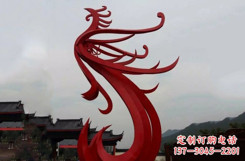 大连精美不锈钢凤凰雕塑