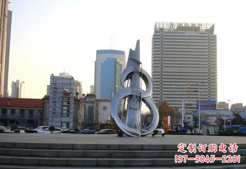 大连不锈钢吉他雕塑
